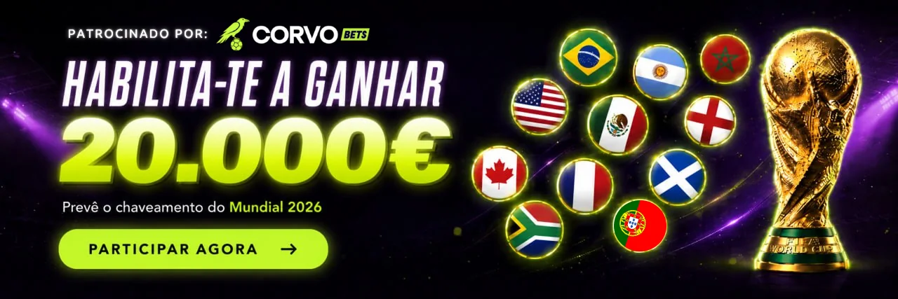 Habilita-te a ganhar 20.000€ - Prevê o chaveamento do Mundial 2026